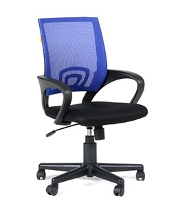 Офисное кресло CHAIRMAN 696 black Сетчатый акрил DW61 синий в Артемовском