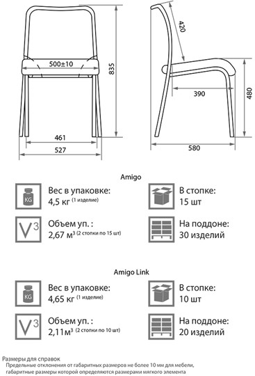Офисный стул Amigo black сэндвич/cетка W01/T01 в Кушве - изображение 1