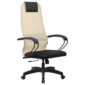 Офисный стул BRABIX PREMIUM "Ultimate EX-800" пластик, плотная двойная сетка Х2, черное/бежевое, 532916 в Кушве