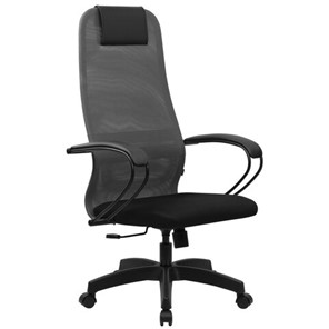 Офисный стул BRABIX PREMIUM "Ultimate EX-800" пластик, плотная двойная сетка Х2, черное/серое, 532915 в Богдановиче