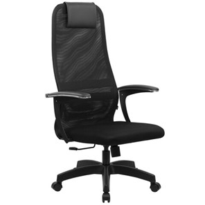 Офисный стул BRABIX PREMIUM "Ultimate EX-801" пластик, плотная двойная сетка Х2, черное, 532922 в Каменске-Уральском