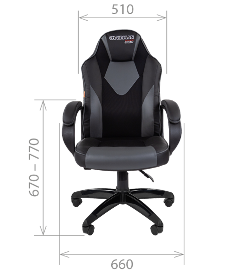 Офисное кресло CHAIRMAN GAME 17, цвет черный / красный в Ревде - изображение 1