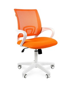 Офисное кресло CHAIRMAN 696 white, ткань, цвет оранжевый в Богдановиче