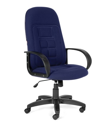 Кресло офисное CHAIRMAN 727 ткань ст., цвет синий в Ревде - изображение