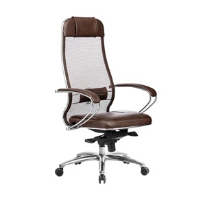 Кресло офисное Samurai SL-1.04, темно-коричневый в Ревде