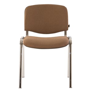 Офисный стул Brabix Iso CF-001 (хромированный каркас, ткань коричневая) 531421 в Каменске-Уральском