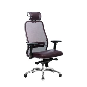 Офисное кресло Samurai SL-3.04, темно-бордовый в Каменске-Уральском