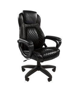 Офисное кресло CHAIRMAN 432, экокожа, цвет черный в Полевском