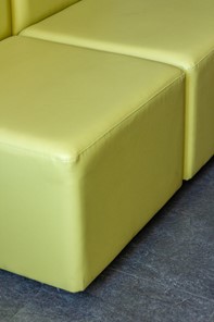 Офисный диван мягкий Юнона, 3 модуля, экокожа премиум / черная CN1114 в Екатеринбурге - предосмотр 9