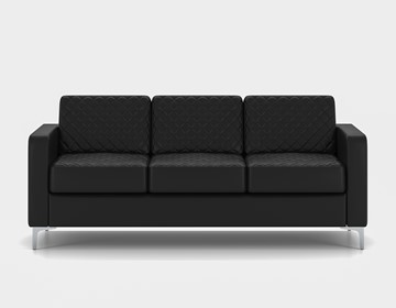Офисный диван Актив трехместный, черный в Кушве