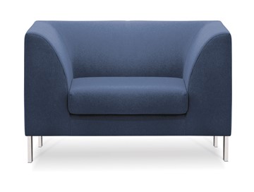 Мягкое офисное кресло Сиеста, ткань Bahama / синяя в Каменске-Уральском