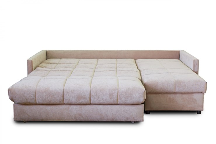 Угловой диван Аккордеон 043, 1400 с оттоманкой 700, TFK в Екатеринбурге - изображение 1