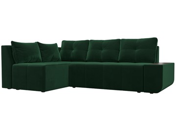 Угловой диван для гостиной Амадэус, Зеленый (велюр) в Екатеринбурге