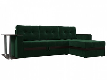 Угловой диван для гостиной Атланта М, Зеленый (велюр) в Екатеринбурге