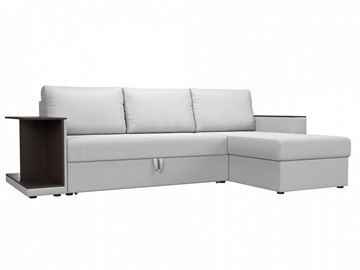 Угловой диван для гостиной Атланта С, Белый (экокожа) в Первоуральске - предосмотр