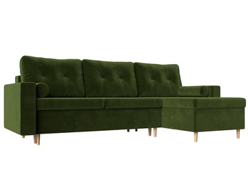 Угловой диван для гостиной Белфаст, Зеленый (микровельвет) в Екатеринбурге - предосмотр