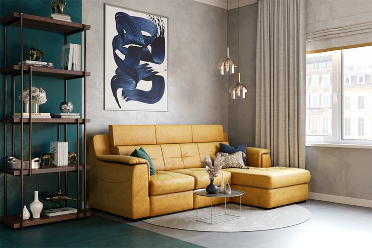 Угловой диван Бруклин с оттоманкой в Каменске-Уральском - изображение 8