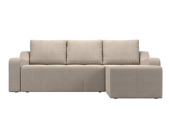 Угловой раскладной диван Элида, Бежевый (рогожка) в Кушве - изображение 2