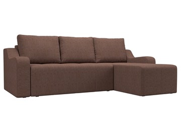 Угловой диван для гостиной Элида, Коричневый (рогожка) в Первоуральске