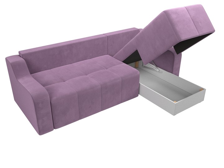 Угловой раскладной диван Элида, Сиреневый (микровельвет) в Первоуральске - изображение 6