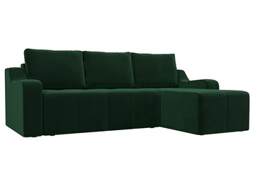 Угловой раскладной диван Элида, Зеленый (велюр) в Кушве