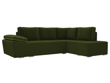 Угловой диван для гостиной Хавьер, Зеленый (микровельвет) в Екатеринбурге