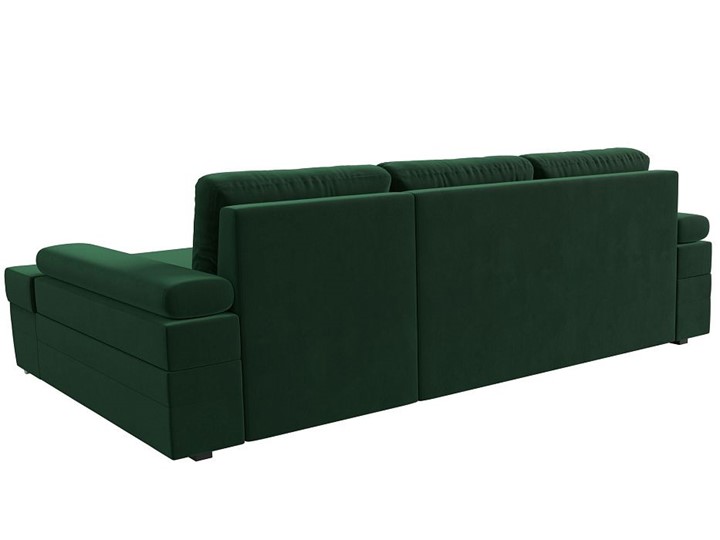Угловой диван с оттоманкой Канкун, Зеленый (Велюр) НПБ в Екатеринбурге - изображение 3