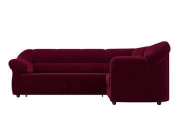 Угловой диван для гостиной Карнелла, Бордовый (микровельвет) в Первоуральске - предосмотр 2