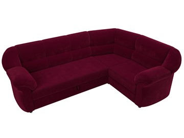 Угловой диван для гостиной Карнелла, Бордовый (микровельвет) в Первоуральске - предосмотр 5