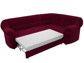 Угловой диван для гостиной Карнелла, Бордовый (микровельвет) в Первоуральске - предосмотр 6