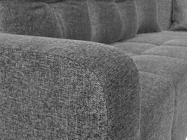 Угловой раскладной диван Кембридж, Серый (рогожка) в Екатеринбурге - изображение 3