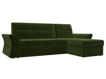 Угловой раскладной диван Клайд, Зеленый (микровельвет) в Ревде