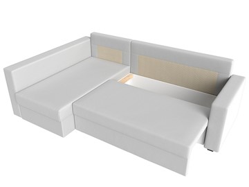 Угловой раскладной диван Мансберг, Белый (Экокожа) в Ирбите - предосмотр 1