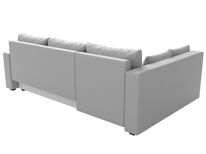 Угловой раскладной диван Мансберг, Белый (Экокожа) в Полевском - изображение 5