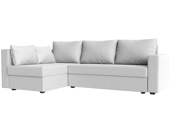 Угловой раскладной диван Мансберг, Белый (Экокожа) в Асбесте - изображение