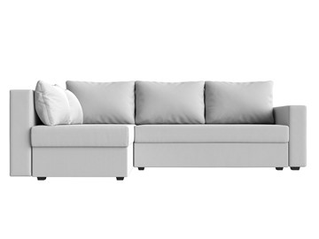 Угловой раскладной диван Мансберг, Белый (Экокожа) в Ирбите - предосмотр 8