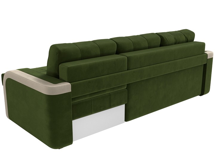 Угловой диван Марсель, Зеленый/бежевый (микровельвет) в Екатеринбурге - изображение 8