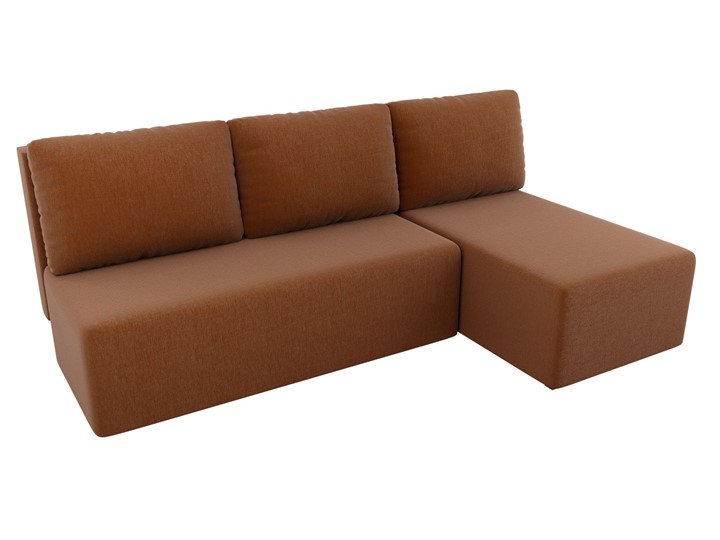 Угловой диван Поло, Коричневый (рогожка) в Ревде - изображение 3