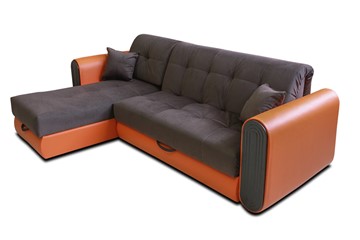 Угловой диван с оттоманкой Аккордеон-8 (сп.м. 160х205) в Ревде