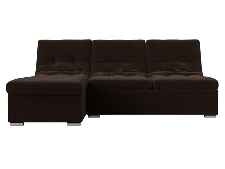 Угловой диван Релакс, коричневый (микровельвет) в Екатеринбурге - изображение 5