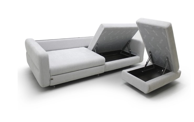 Угловой диван с пуфом Марко (м6,1+м3д+м3ящ+м6,1+м13) в Екатеринбурге - изображение 2