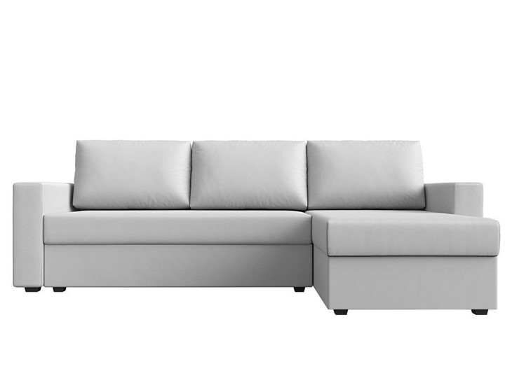 Угловой диван с оттоманкой Траумберг Лайт, Белый (Экокожа) в Екатеринбурге - изображение 5