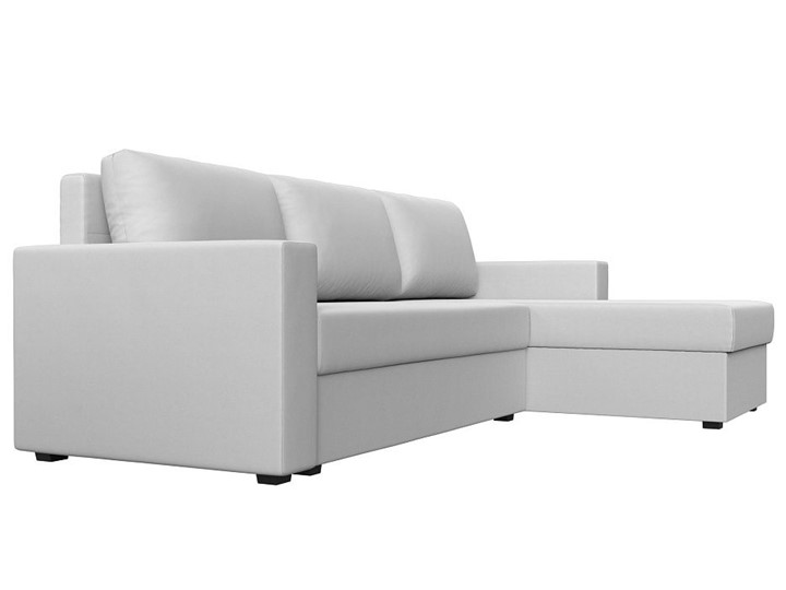 Угловой диван с оттоманкой Траумберг Лайт, Белый (Экокожа) в Первоуральске - изображение 6