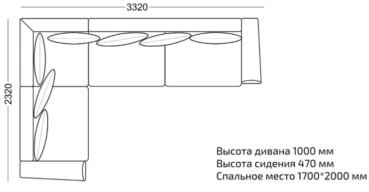Диван угловой Виктория в Екатеринбурге - изображение 2