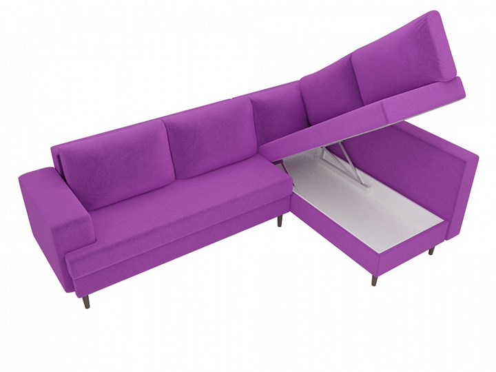 Угловой диван Сильвана, Фиолетовый (вельвет) в Екатеринбурге - изображение 3