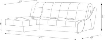 Угловой диван Токио (ППУ) в Полевском - предосмотр 1