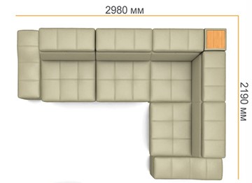 Угловой диван N-0-M ДУ (П1+ПС+УС+Д2+П1) в Полевском - предосмотр 4