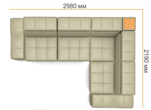 Угловой диван N-0-M ДУ (П1+ПС+УС+Д2+П1) в Качканаре - изображение 4