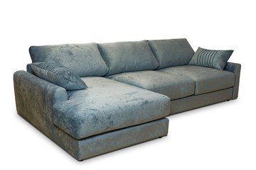 Угловой диван с оттоманкой Комфорт 3100х1680 мм в Екатеринбурге - предосмотр