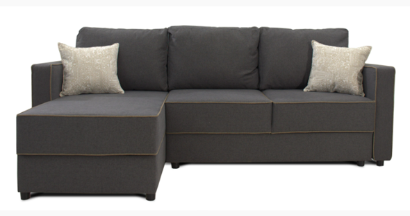 Угловой диван Jordan (Uno grey+Atrium01+Uno cottun) в Каменске-Уральском - изображение